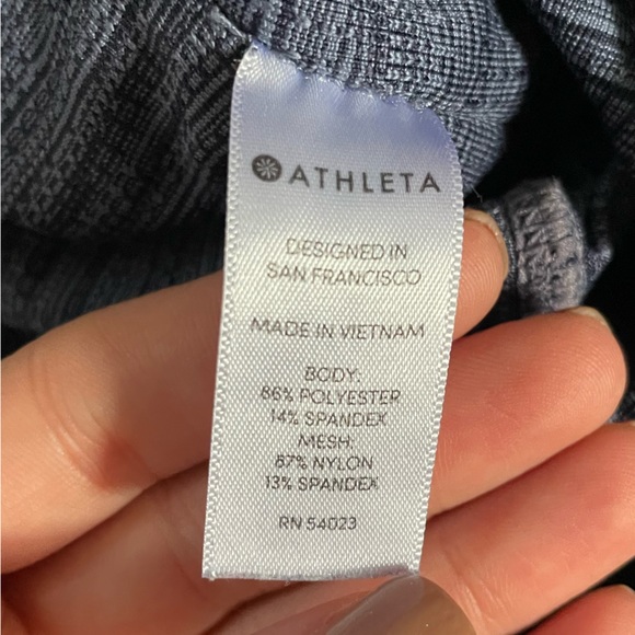 Athleta High Rise Jacquard Mesh Leggings - size M - Picture 5 of 6